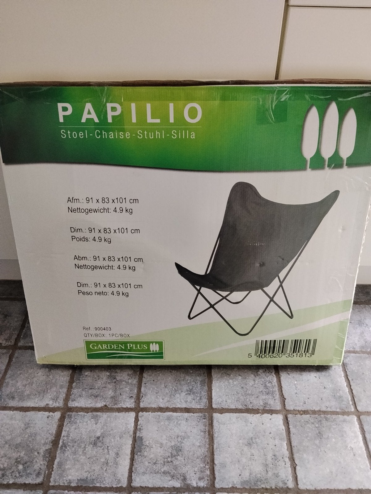 Vlinderstoel voor in de tuin (model Papilio), Enlèvement ou Envoi