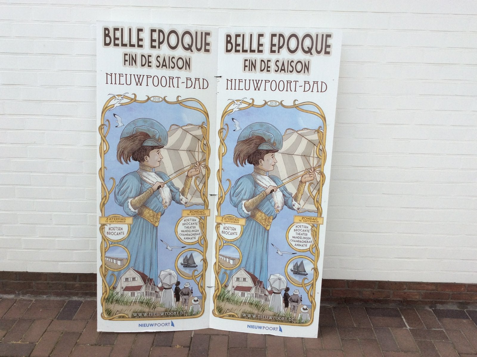 Publicité en carton Nieuwpoort 2018, Enlèvement, Comme neuf