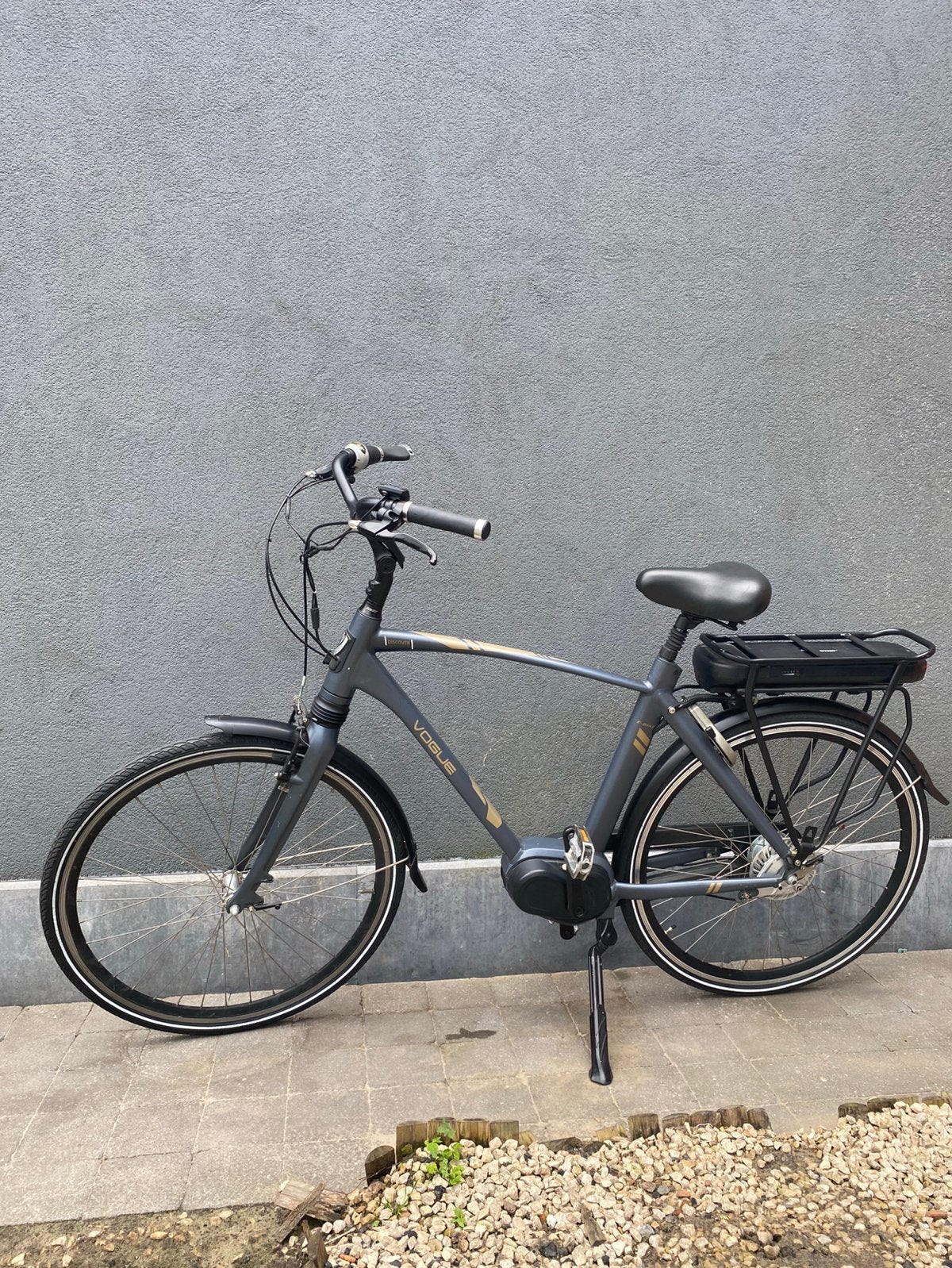 Een prachtige elektrische herenfiets vogue discover, Velgrem, Versnellingen, Zo goed als nieuw, 53 tot 57 cm