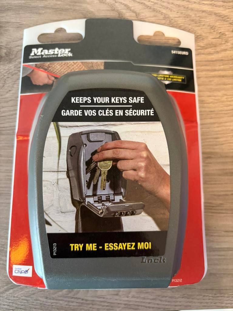 Master Lock sleutelkastje, Ophalen, Nieuw
