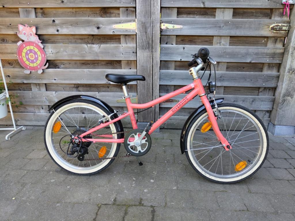 Kinderfiets 20 inch , zalmkleur, Enlèvement, 20 pouces, Vitesses
