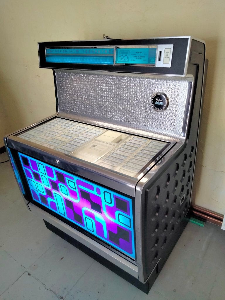 Jukebox Rowe AMI, Verzamelen, Automaten | Jukeboxen, Zo goed als nieuw, 1970 tot heden, Ami, Ophalen