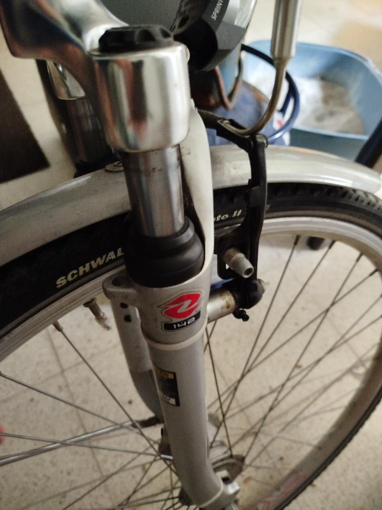 mooie heren fiets te koop, Velgrem, Versnellingen, Zo goed als nieuw, 65 cm of meer