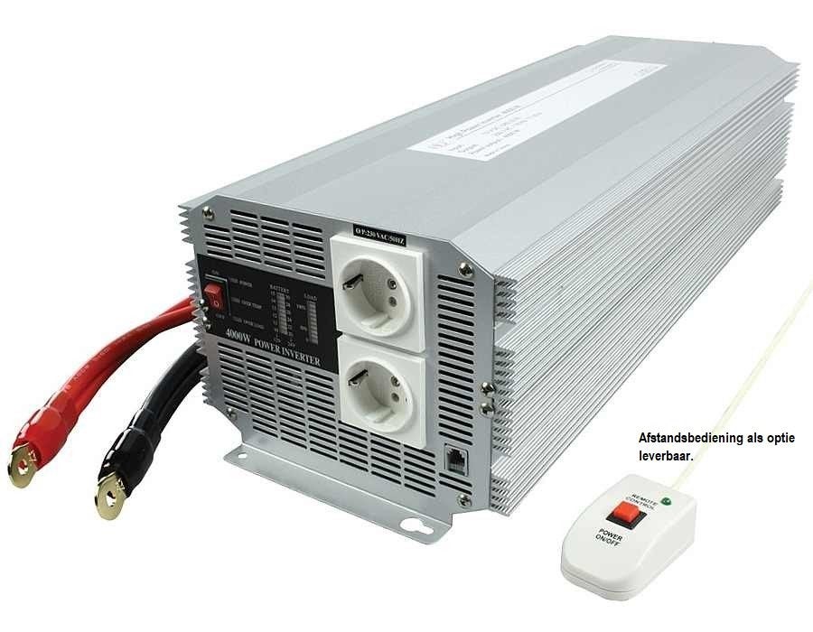 OMVORMER 12v naar 220v | 4000 watt continue - 8000 piek, Niet ingevuld, Nieuw, Ophalen of Verzenden, Elektronica en Kabels
