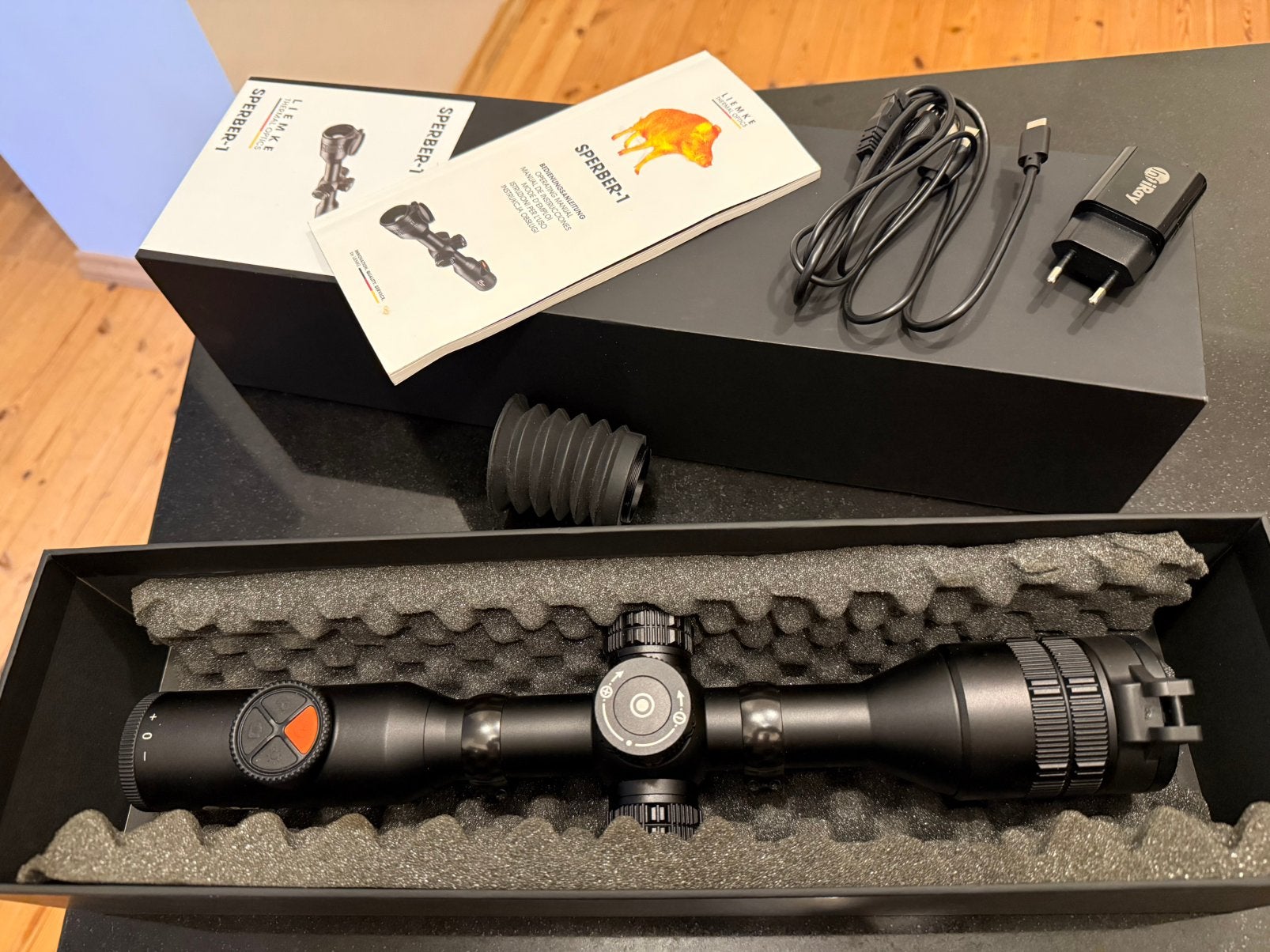 LIEMKE Sperber-1 warmtebeeldrichtkijker – uitstekende staat, Sport en Fitness, Schietsport-accessoires, Zo goed als nieuw, Ophalen