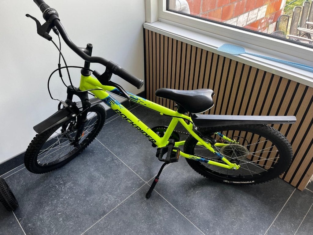 kinderfiets, 20inch st500 met helm, Fietsen en Brommers, Fietsen | Crossfietsen en BMX, Ophalen, Staal, V-brakes, Rockrider (Decathlon)