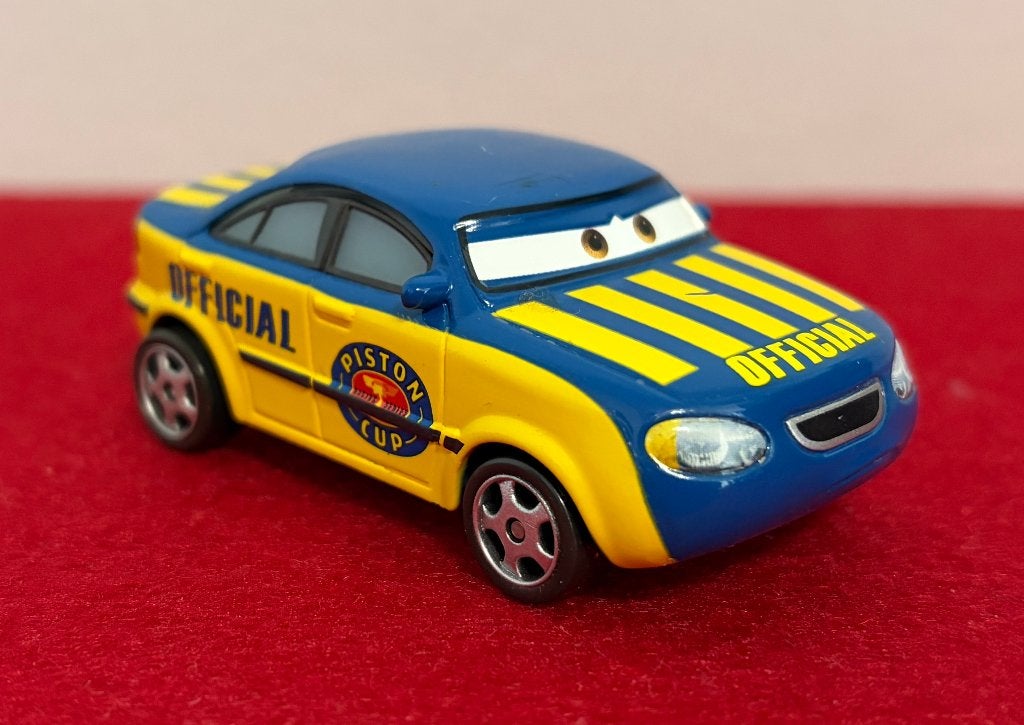 DISNEY CARS Race Official Tom DieCast 1:55, Enlèvement ou Envoi, Neuf, Voiture