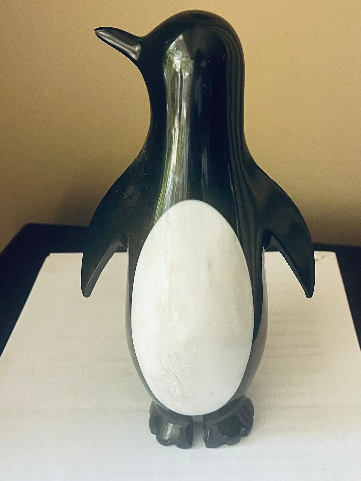 Marmeren PINQUIN  20 cm, Antiek en Kunst, Ophalen