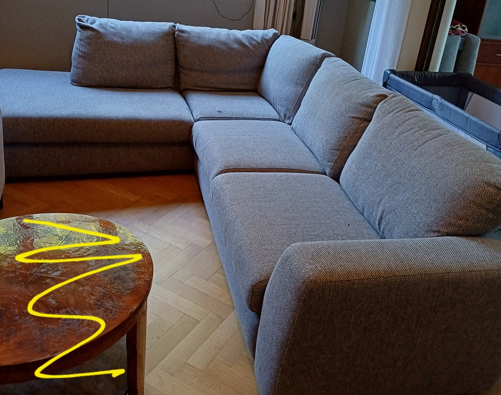 Zithoek, Maison & Meubles, Canapés | Sofas & Chaises Longues, Tissus, Enlèvement