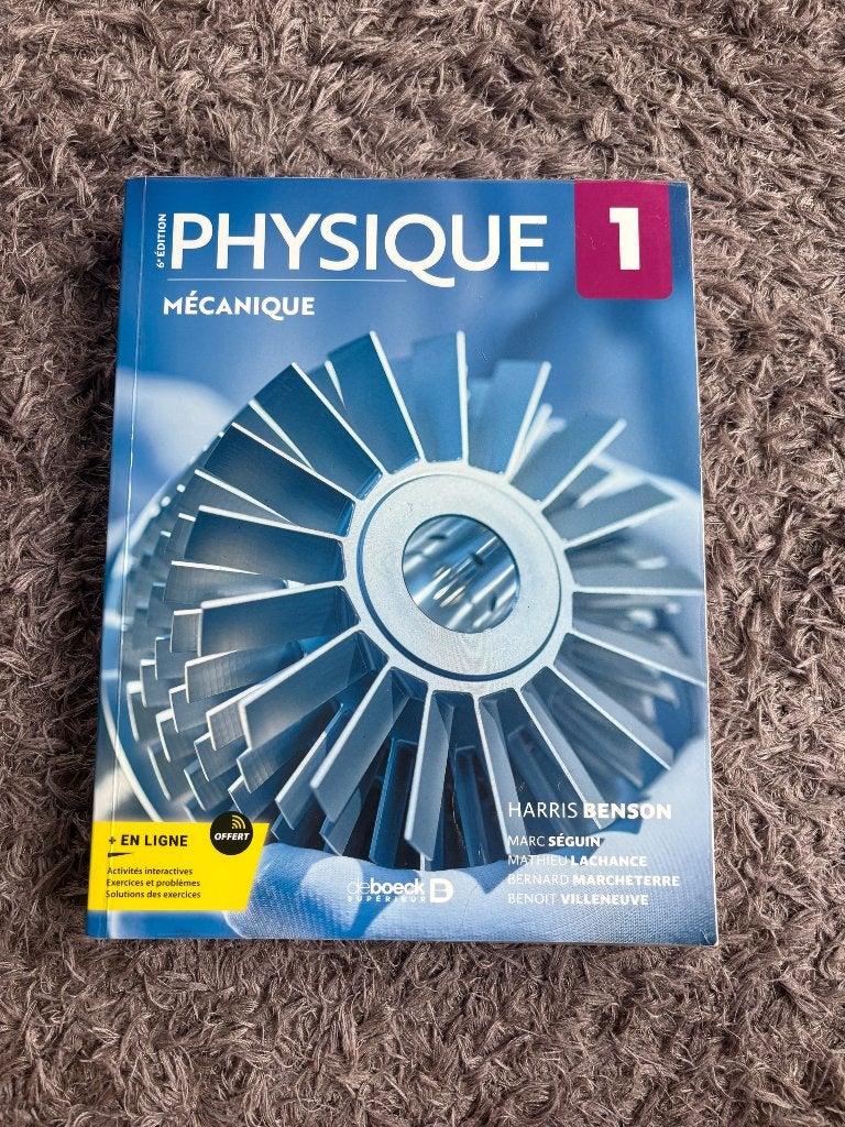 Livre physique mécanique, Livres, Physique, Enlèvement ou Envoi, Autres niveaux, Comme neuf