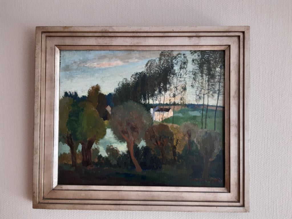 Peinture à l'huile Armand APOL (1879-1950), Antiquités & Art, Art | Peinture | Classique, Enlèvement