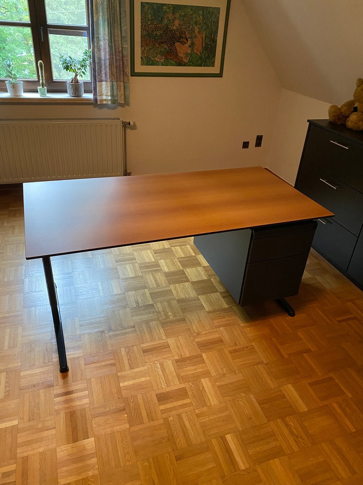 Bureau met kastje, Maison & Meubles, Autres marques, 150 cm, Métal, 100 cm