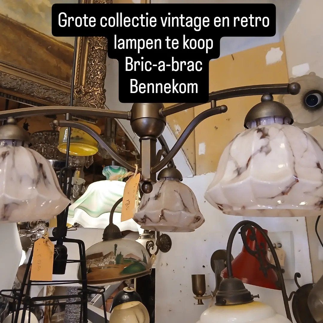 Grote collectie vintage en retro lampen, Antiek en Kunst, Ophalen