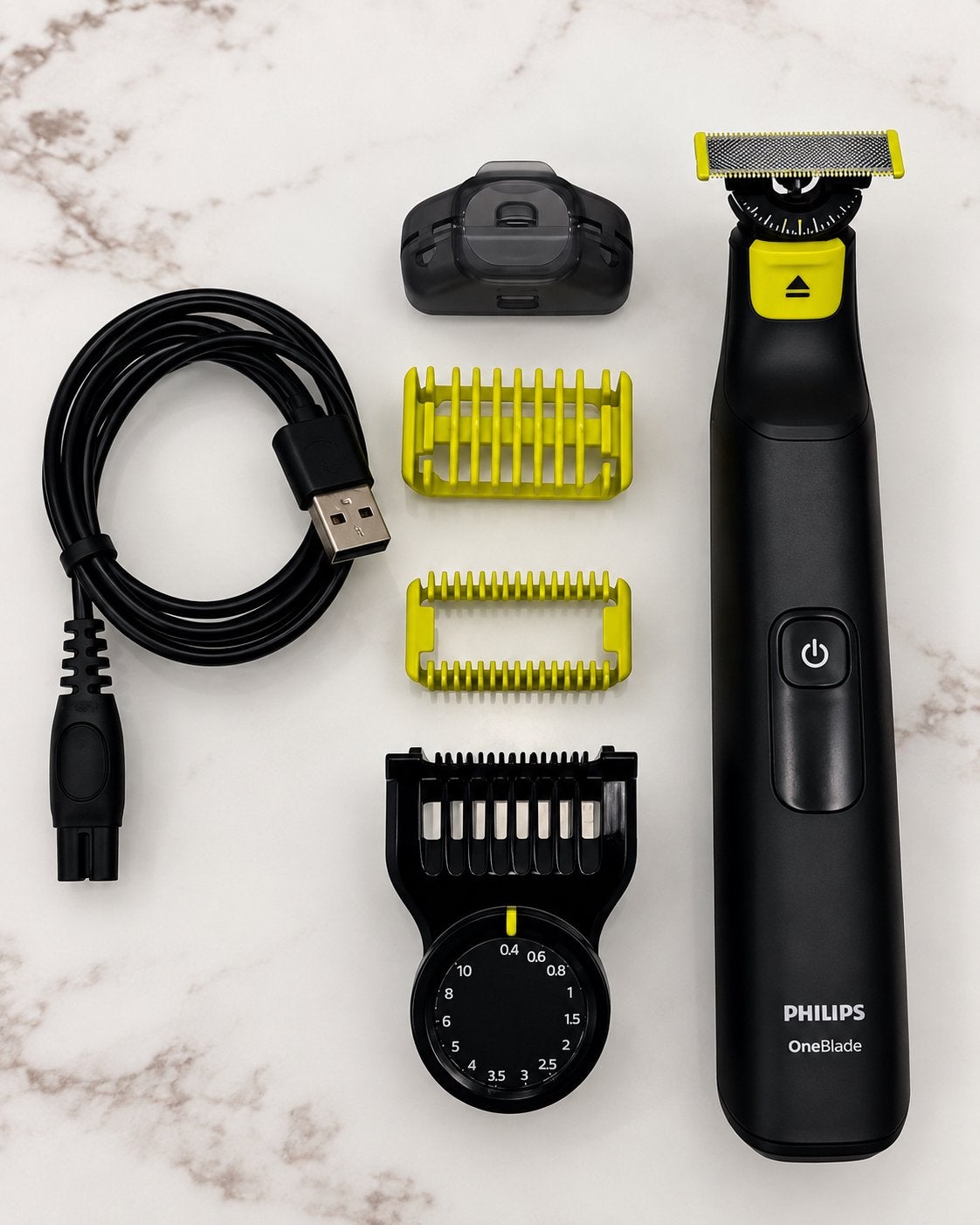 Philips OneBlade – Tondeuse et rasoir avec accessoires, Enlèvement, Comme neuf