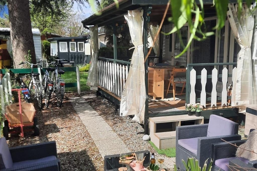 Luxe stacaravan te huur in Noord -Italie(Luganomeer), Lit enfant, Lac ou rivière, Parc de loisirs