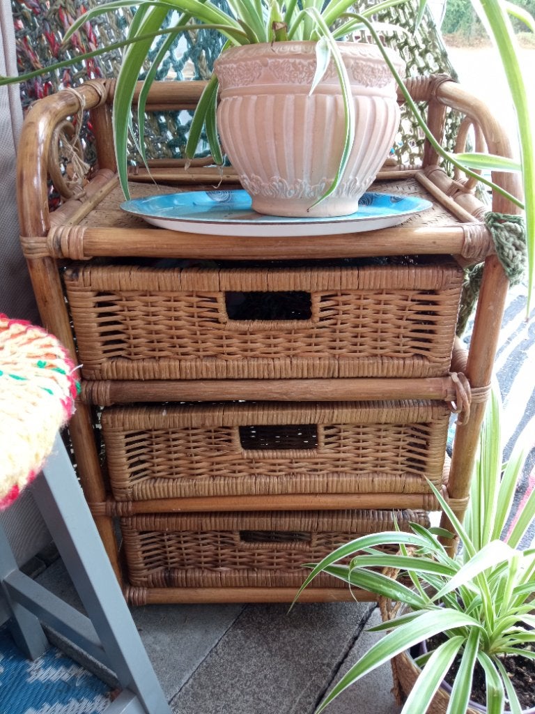 Rotan kastje, Huis en Inrichting, Ophalen, Gebruikt
