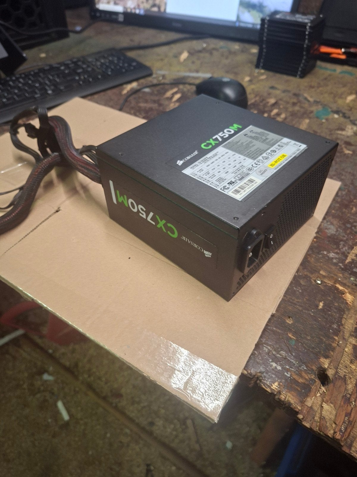 Alimentation Corsair CX750M – 750W (Semi-modulaire), Enlèvement ou Envoi, Utilisé