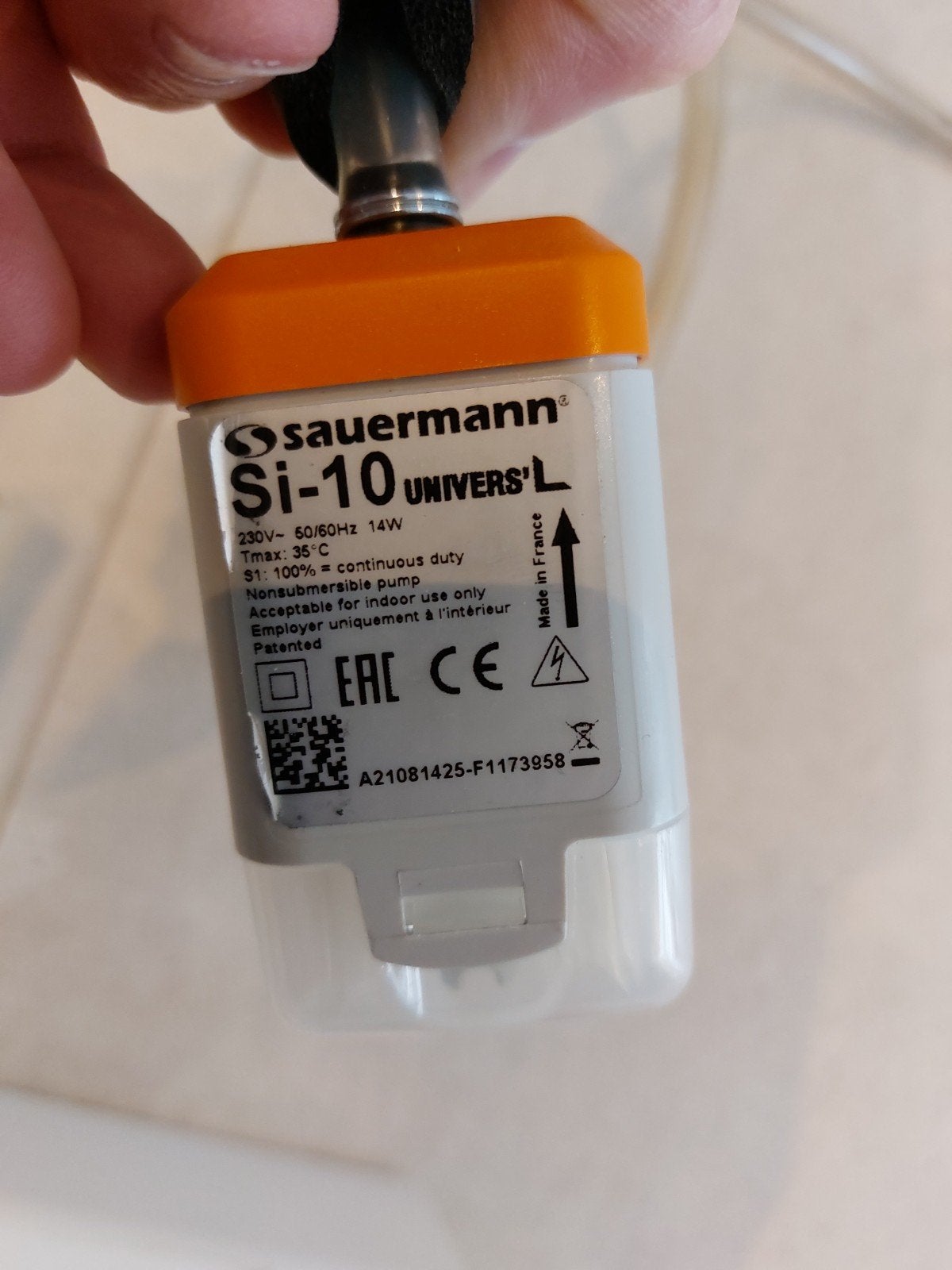 Pompe à condensat de climatisation, Enlèvement