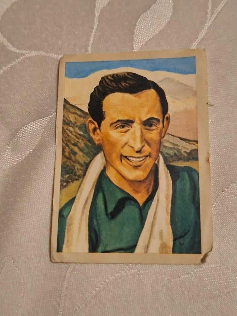 Verzamelprentje : Fausto Coppi / Chocolade Jacques, Enlèvement ou Envoi, Utilisé, Affiche, Image ou Autocollant