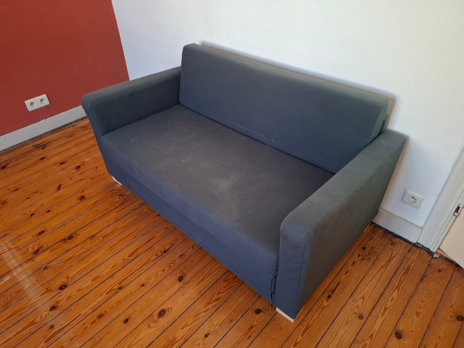 Zetelbed, 135cm breed, gratis, Huis en Inrichting, Ophalen, Blauw
