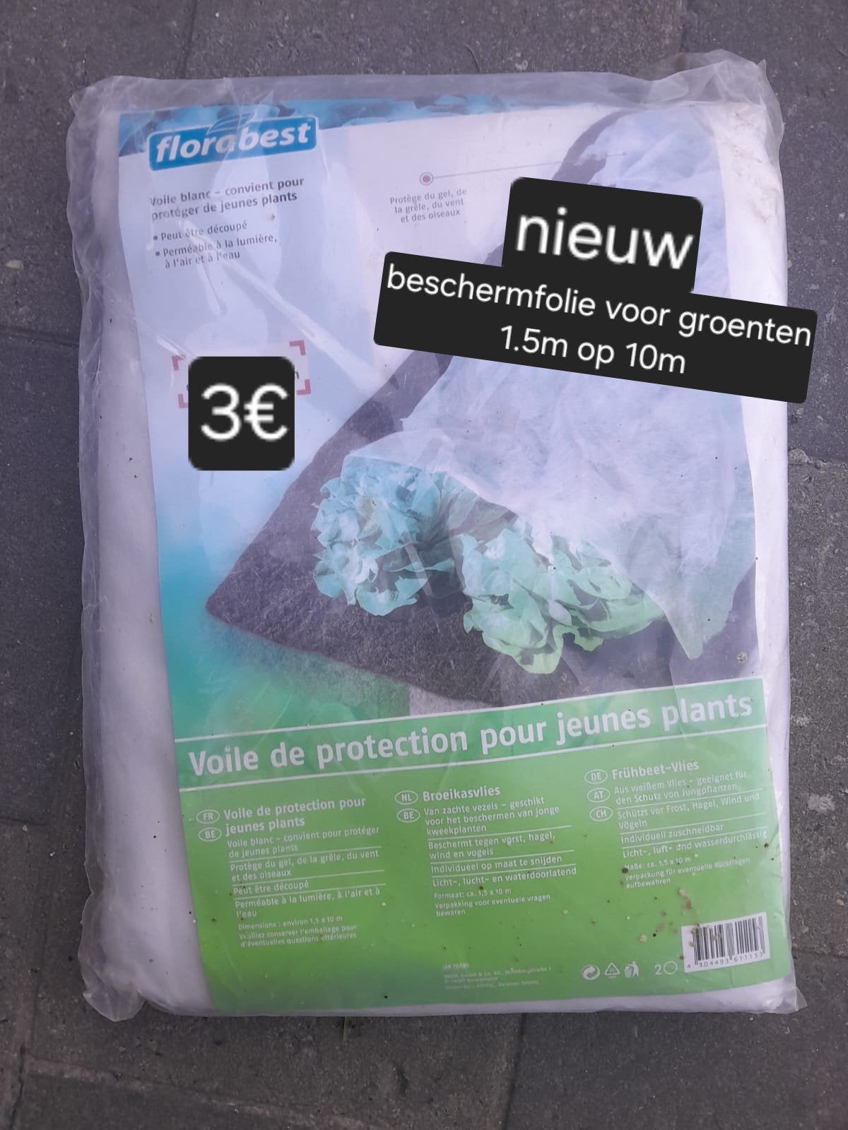 Florabest beschermfolie voor groenten Nieuw, Enlèvement ou Envoi