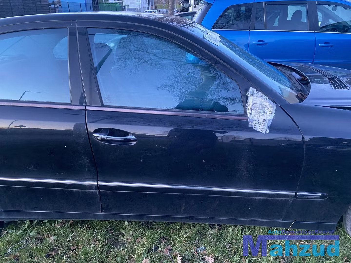 MERCEDES E-KLASSE W211 zwart rechts voor deur portier 2002-2, Gebruikt, Mercedes-Benz AG, Deur, Mercedes-Benz