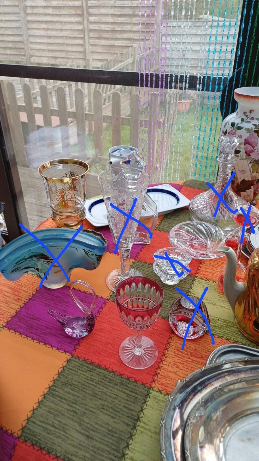plateau argent .vase . un peu de tout.  cristal, Antiquités & Art, Enlèvement