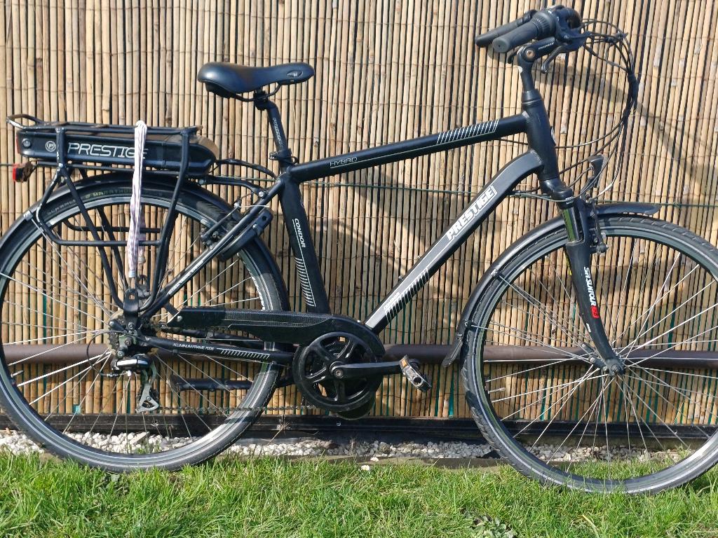 vélo électrique pour hommes, 55 à 59 cm, Enlèvement, Comme neuf, 50 km par batterie ou plus