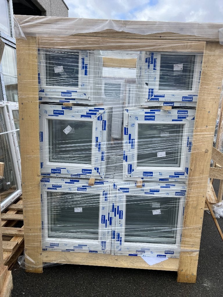Liquidation - Châssis de fenêtres PVC en stock à bas prix, Bricolage & Construction, Enlèvement ou Envoi, Neuf, Fenêtre de façade ou Vitre