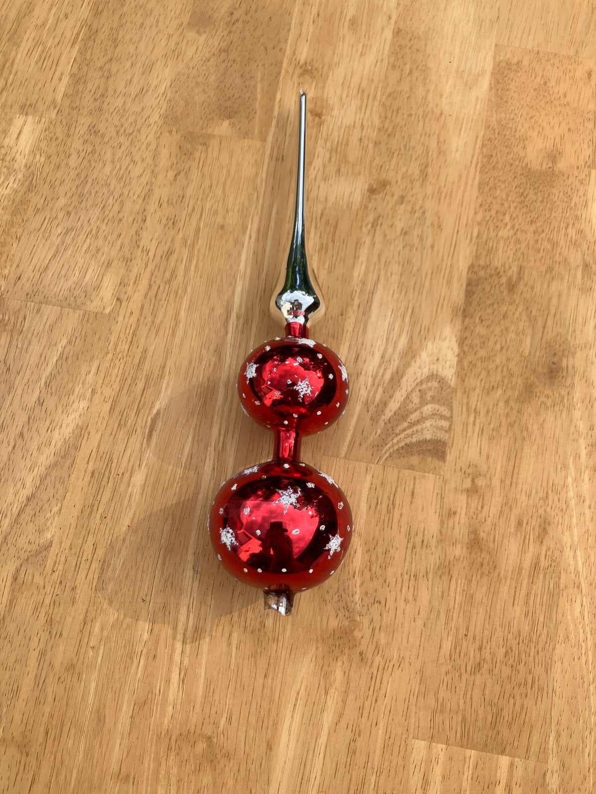 Vintage glazen piek voor kerstboom, Diversen, Ophalen, Gebruikt