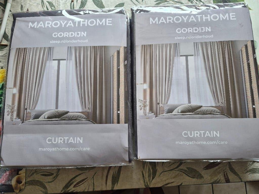 Rideau (NOUVEAU), Maison & Meubles, Enlèvement, Gris, 100 à 150 cm, 200 cm ou plus