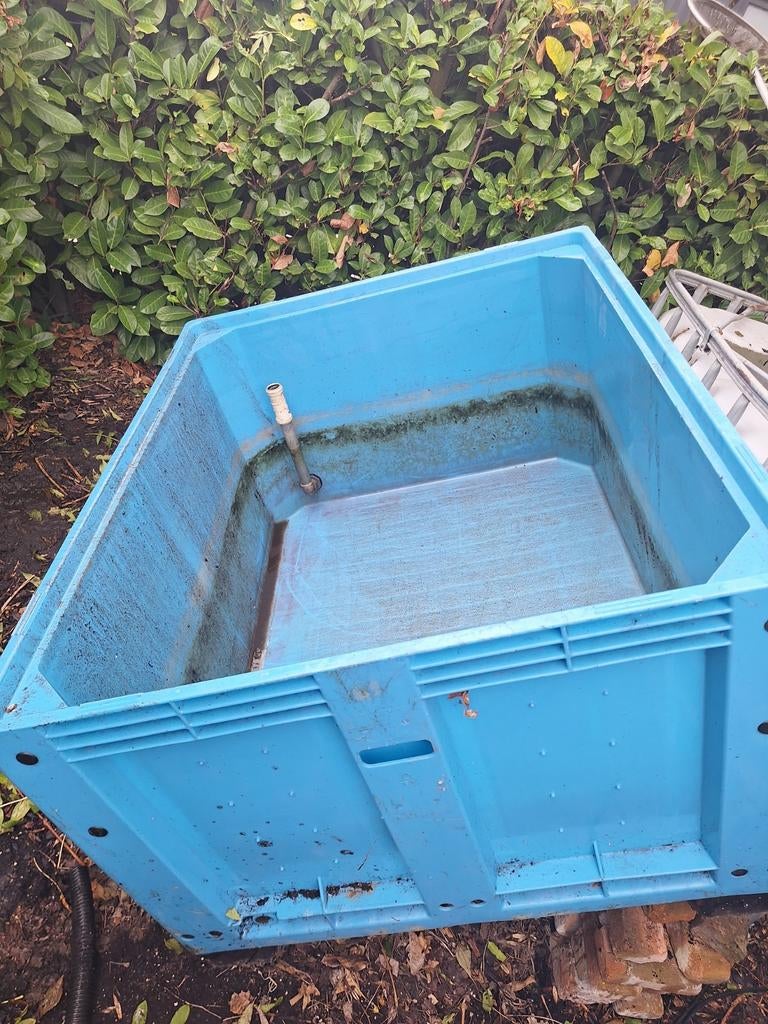 Kweekbak 1x en 2x ibc container 600 liter, Ophalen
