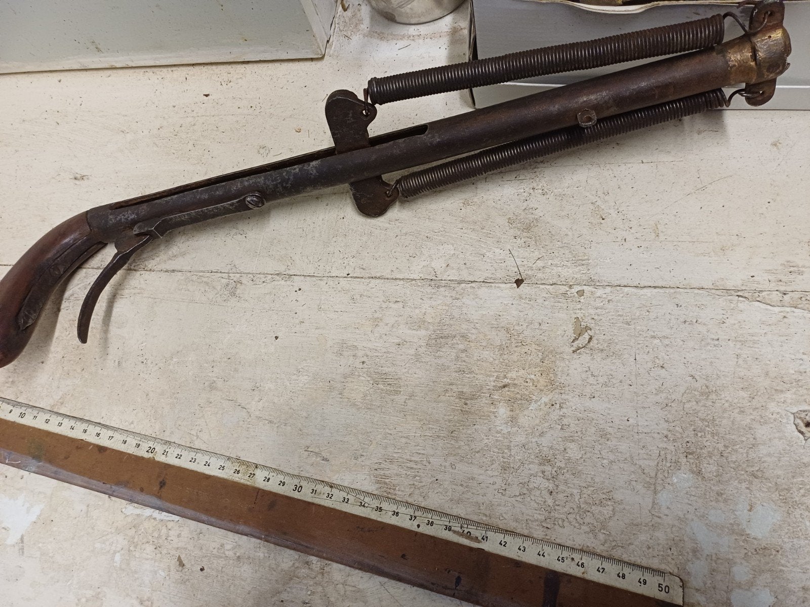 ancien pistolet mecanique a ressort pour filins, Enlèvement ou Envoi