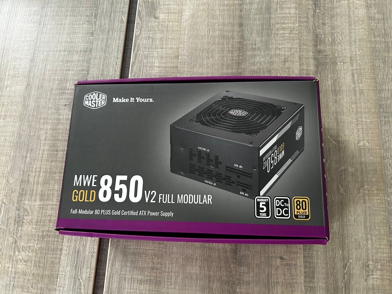 Cooler Master MWE Gold 850 Full Modular V2 PSU., Enlèvement, Utilisé