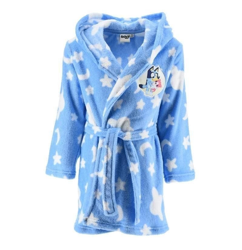 Bluey Badjas met Capuchon - Maat 98 - 104 - 110 - 116, Kinderen en Baby's, Kinderkleding | Maat 104, Nacht- of Onderkleding, Bluey