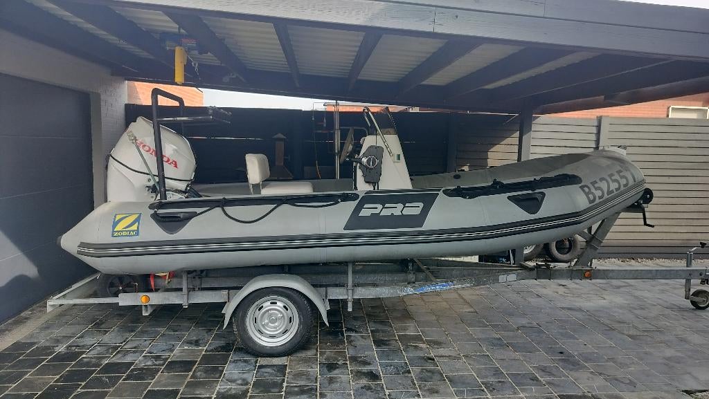 Zodiac 470 pro, Watersport en Boten, Ophalen, Gebruikt, Zodiac, Benzine
