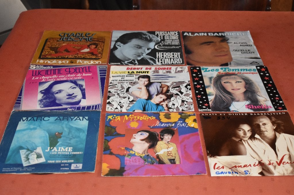 45t's : qui est fan de chansons et de chanteurs français, CD & DVD, Enlèvement ou Envoi, Comme neuf, 7 inch, Autres types