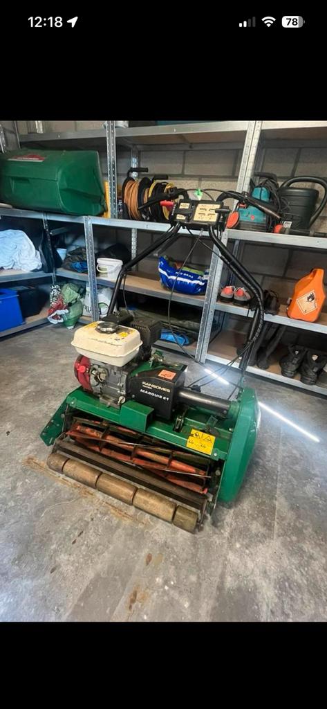 Grasmaaier kooimaaier ransomes, Ophalen, Gebruikt