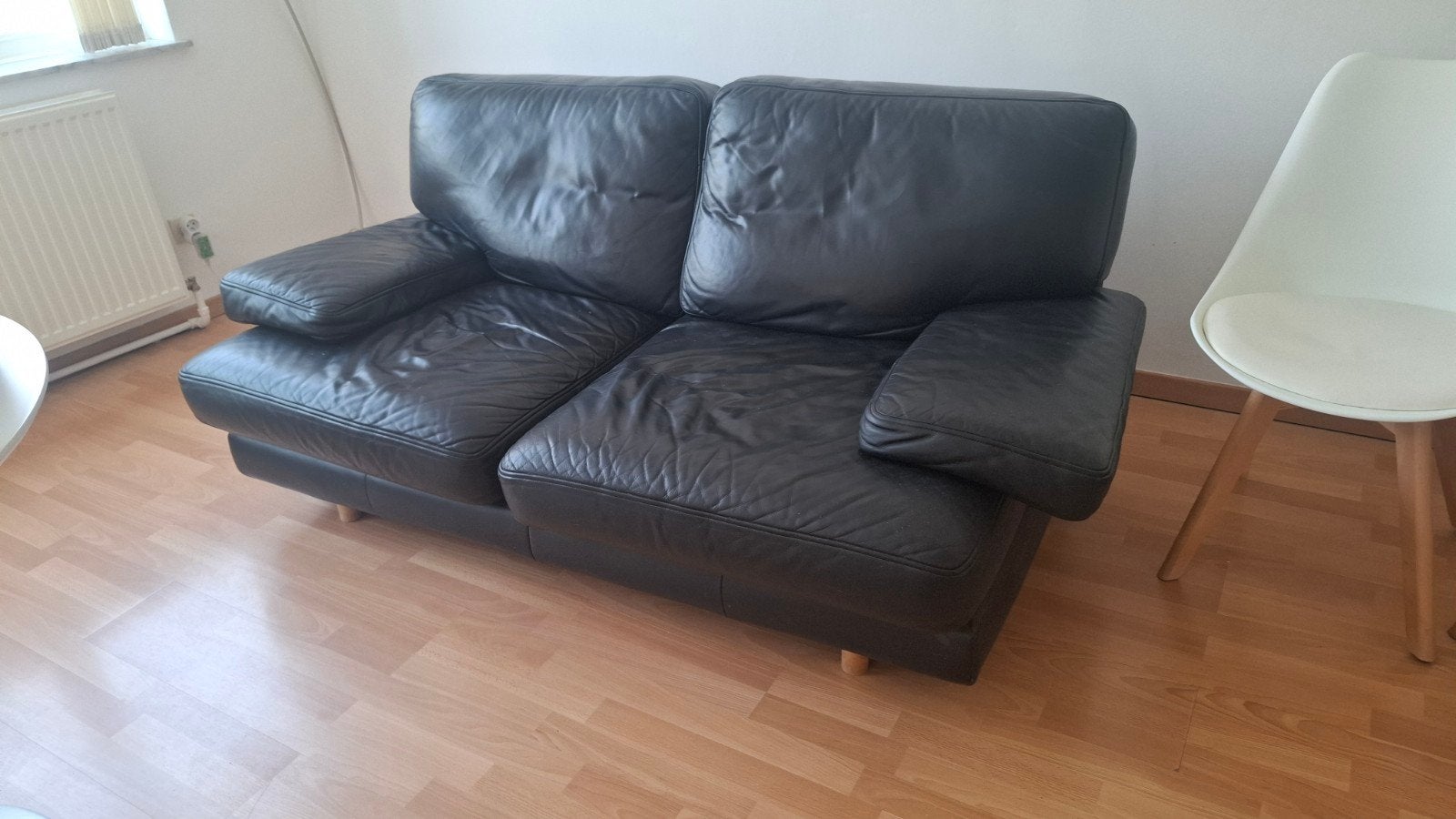 Mooie echte lederen zetel, Huis en Inrichting, Ophalen