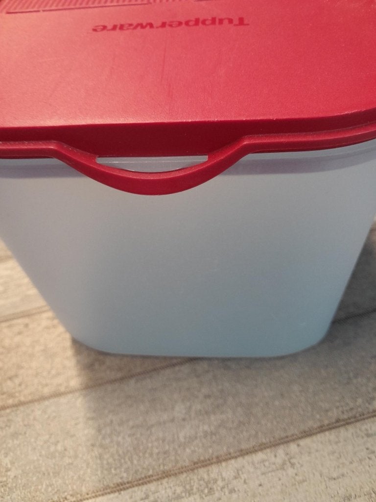 Bocal de rangement Tupperware 3,4 litres, Rouge, Enlèvement ou Envoi, Boîte de conservation, Comme neuf