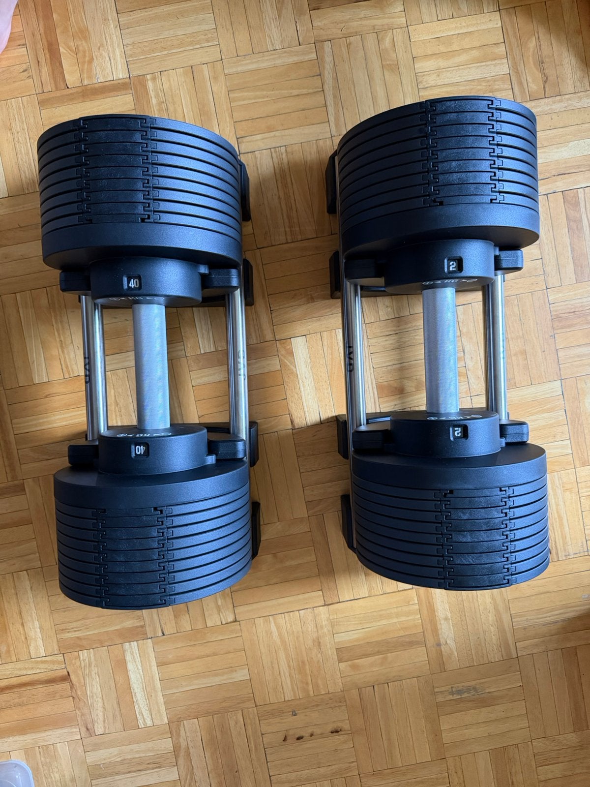 Set verstelbare dumbbells 2–40 kg – per 2 kg verstelbaar, Ophalen, Nieuw, Benen, Dumbbell