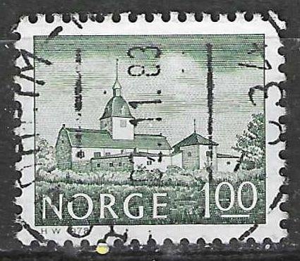 Norvège 1978 - Yvert 722 - Manoir d'Austratt de 1650 (ST), Envoi, Norvège, Affranchi