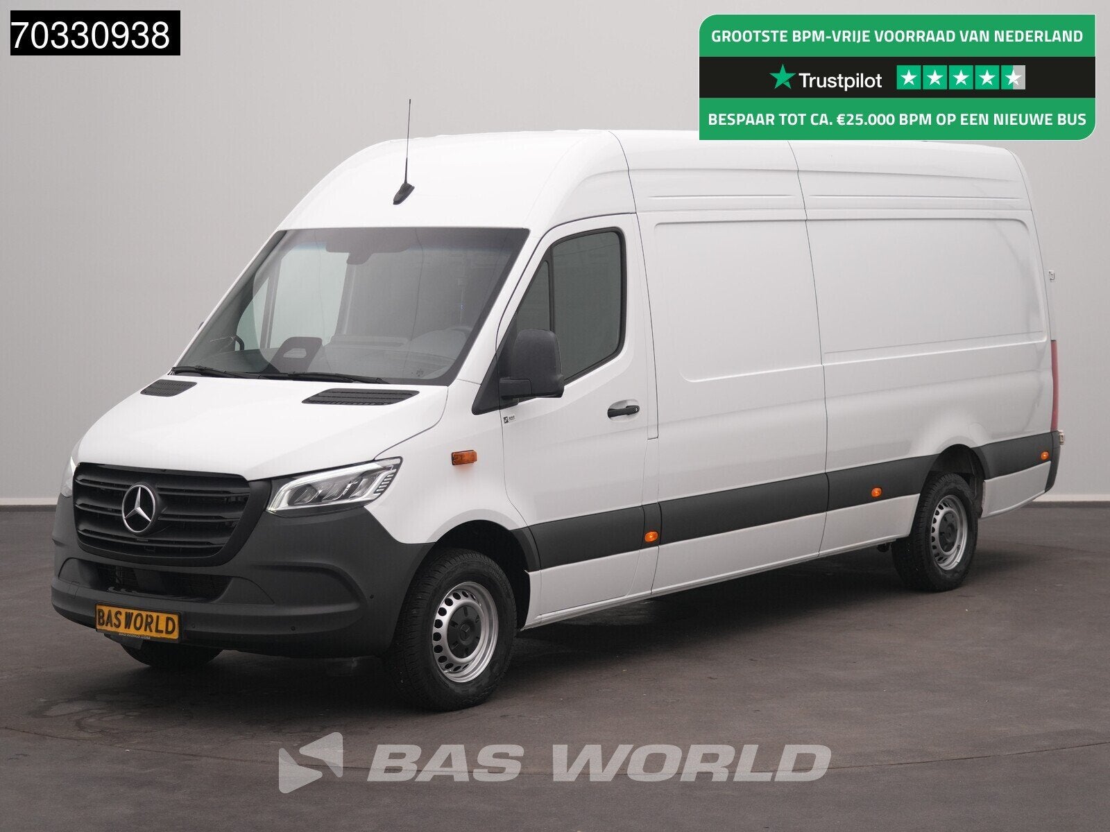 Mercedes Sprinter 317 CDI Automaat L3H2 LED Navi Airco Cruis, Auto's, Automaat, Stof, Gebruikt, Euro 6