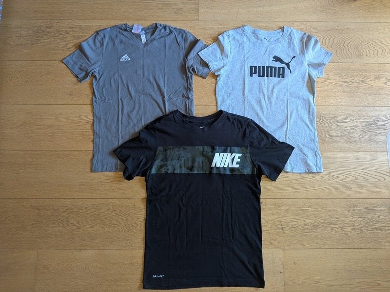 Nike Puma Adidas t-shirts garçon - taille 164 (14 ans), Enlèvement, Comme neuf, Garçon