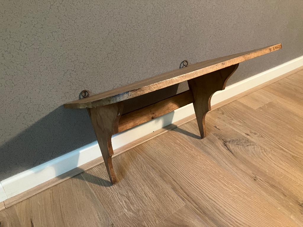 Vintage boekenplank, muur of wandrek, Ophalen