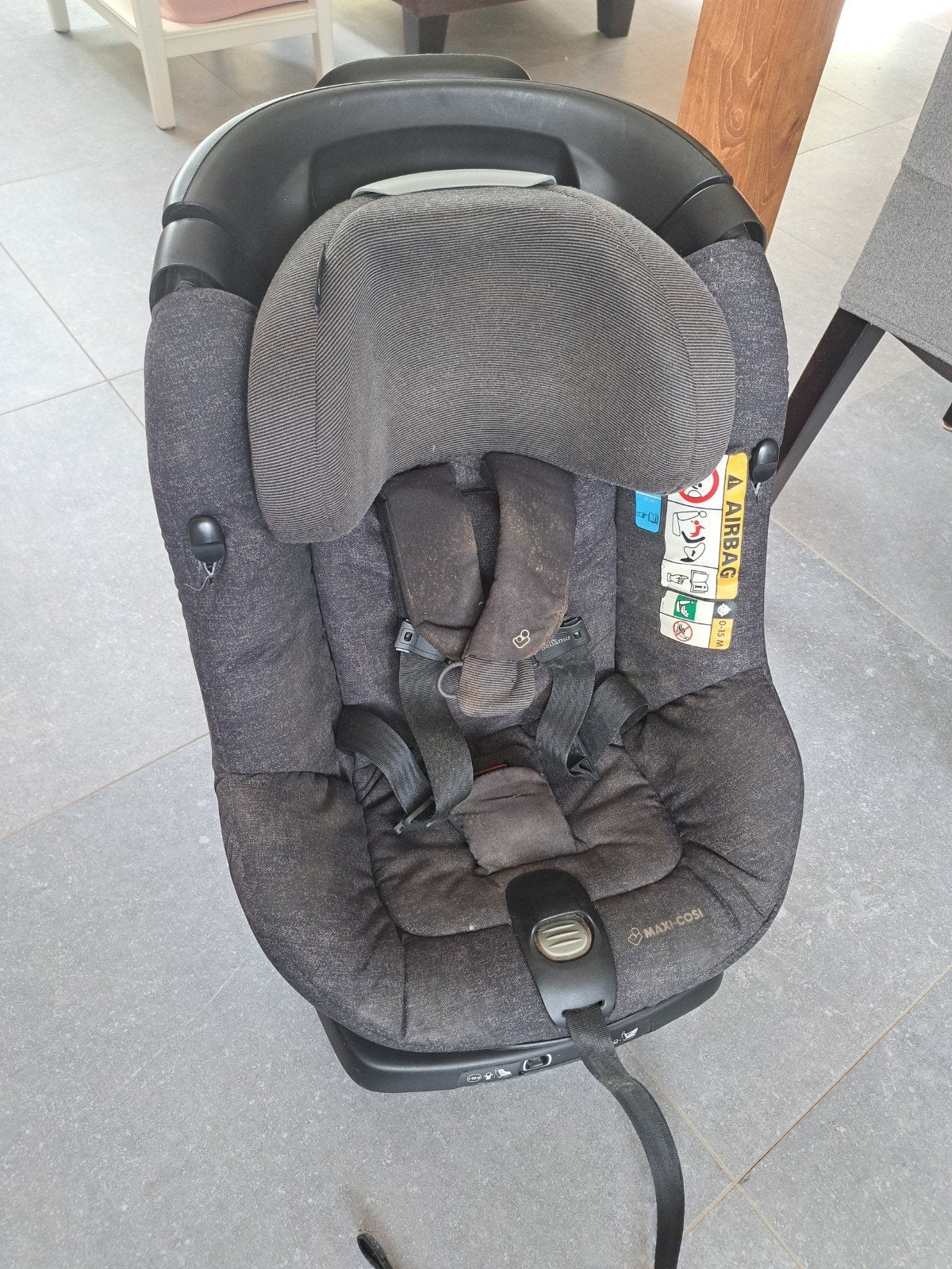 Maxi-Cosi AxissFix i-Size Autostoel - 360 Draaibaar, Ophalen, Verstelbare rugleuning, Gebruikt, 9 t/m 18 kg