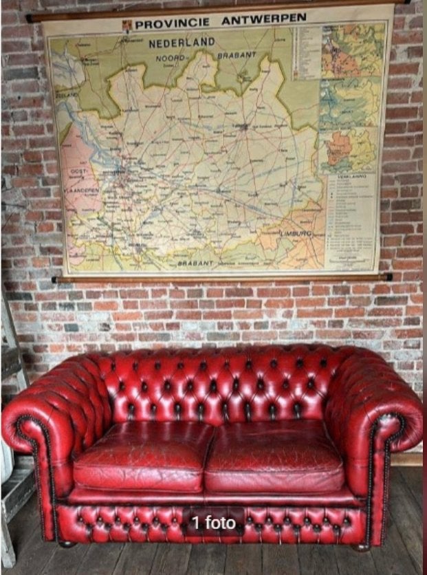 OUDE SCHOOLKAART, Antiek en Kunst, Antiek | Schoolplaten, Ophalen