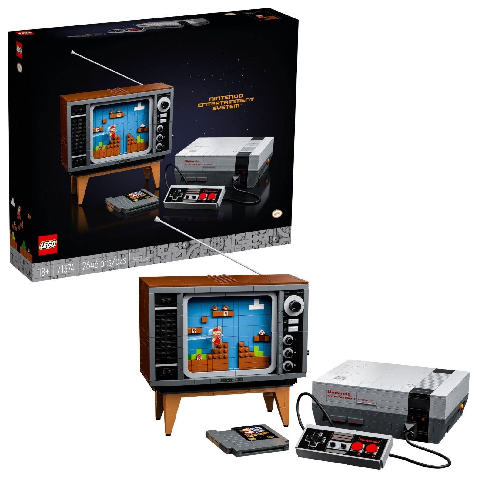Titre : Système de divertissement Nintendo LEGO 71374 — Comp, Enlèvement ou Envoi, Complet, Lego
