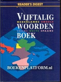 Vijftalig woordenboek Nederlands EngelsFrans Duits Spaans, Ophalen of Verzenden, Zo goed als nieuw