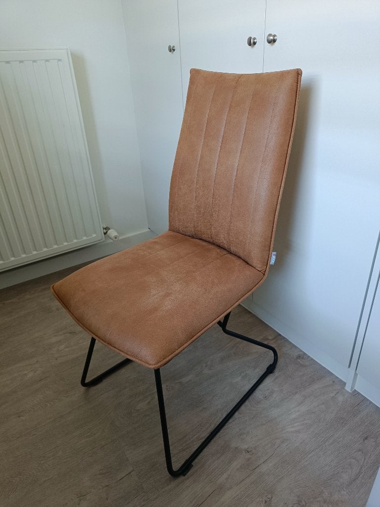 Eetkamerstoelen Xooon 6 stuks, Huis en Inrichting, Ophalen, Overige materialen, Bruin, Zo goed als nieuw